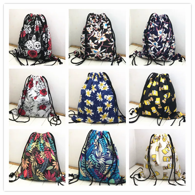 Drawstring Sports Backpack - Spacious Travel Bag for Basketball/Football, Worn on Shoulder