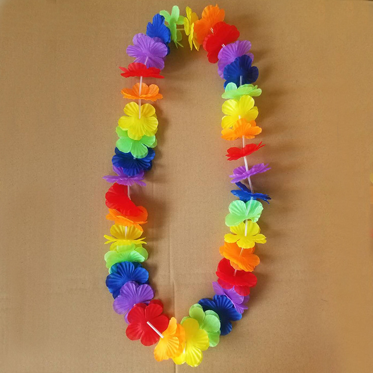 Color directo de fábrica guirnalda hawaiana varios guirnalda decorativa fiesta guirnalda porristas
