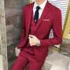 2021 New Men's Suit Set Korean Slim-fit Professional College Student Formal Dress Business Wedding Suit Five-piece Set