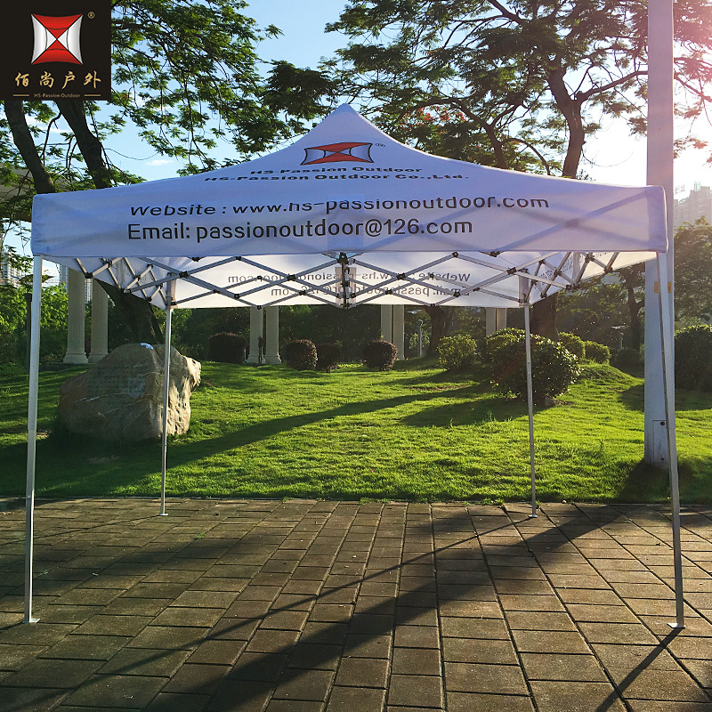 户外广告帐篷 logo印刷活动摆摊折叠铝合金帐篷3*3m遮阳篷