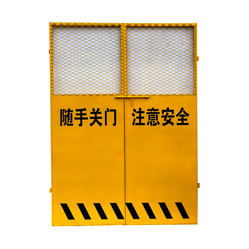 厂家生产施工电梯门电梯安全防护网工地井口防护网人货电梯门现货