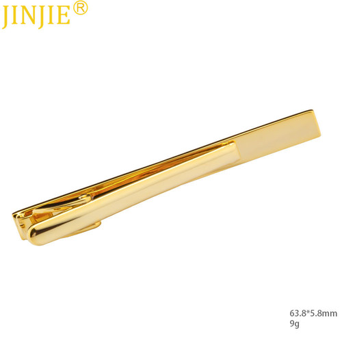 High-end electroplated mirror surface metal tie clip, foreign trade Korean version for men, business casual 6 cm tie clip, wholesale