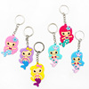 Cartoon cute golden metal keychain PVC, 2021 collection, Birthday gift