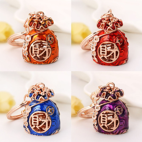 Fashionable small gifts, Chinese style new auspicious lucky bags, keychains, bag charms, pendants, lucky bags wholesale