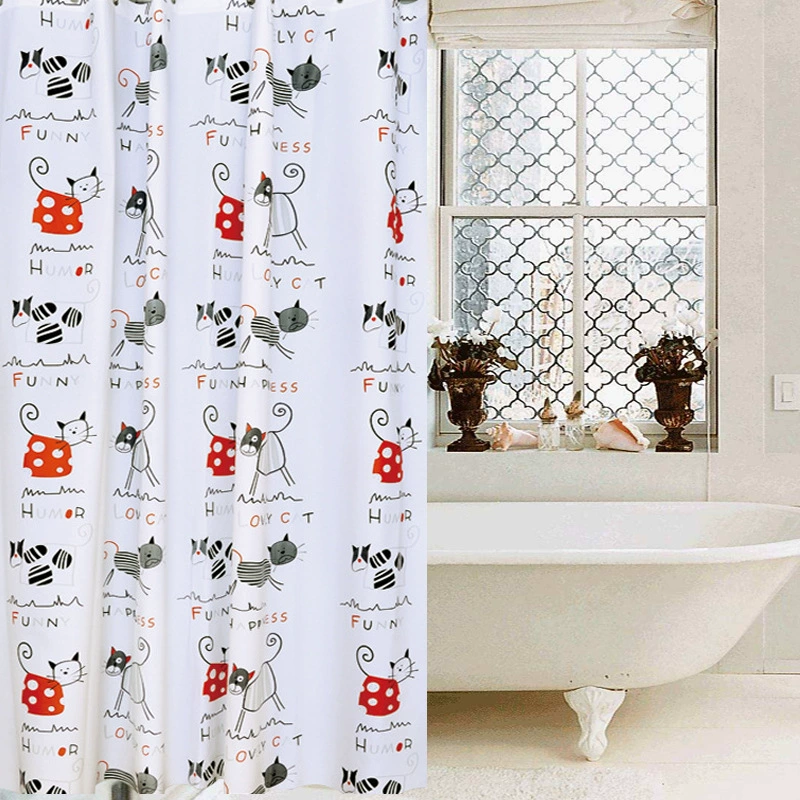本美 Cartoon curtain wet and dry separate, wholesale, increased thicken