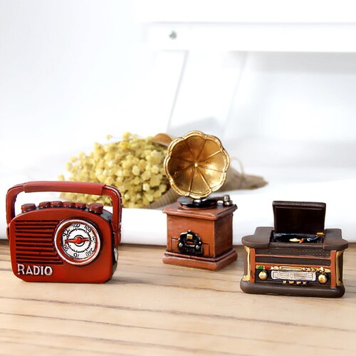 Camera piano typewriter retro old creative resin mini small ornaments home decoration online store shooting props