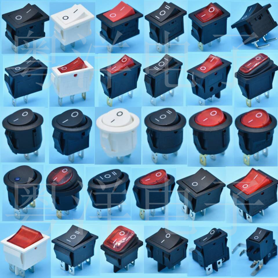 船型开关KCD1KCD2KCD3KCD4KCD5KCD6KCD9圆形椭圆形防水翘板开关