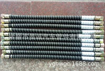 Trailer Brake Cylinder Air Hose, Universal Air Brake Hose for Trucks, Suitable for Models Such as Jiefang, Howo, and Delong (Other brake systems) - total-length-50cm