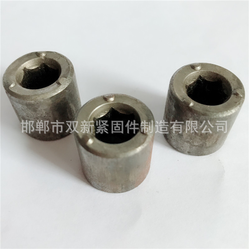厂家生产六方孔点焊圆螺母  内六方孔圆柱点焊螺母双新异型螺母厂