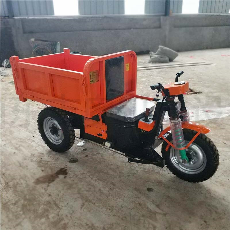 小型电动农用自卸翻斗车工程三轮车工地运输拉沙载重王