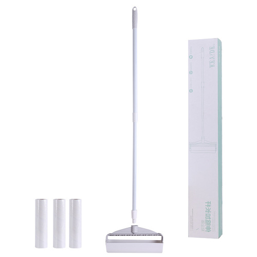 New long pole retractable dust collector, tear-off hotel home floor blanket, cleaning debris, hair sticky roller