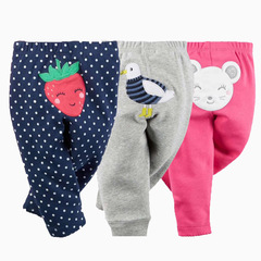 2024 Model Export Children's Thin Infant and Toddler Pants Spring and Autumn Children's Pants Cartoon Infant Base Layer Children's Pants Wholesale
