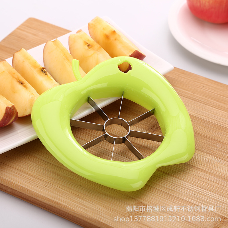 Fábrica al por mayor Gran Apple cortador fruta afilador plástico slicer Acero inoxidable Apple cortador