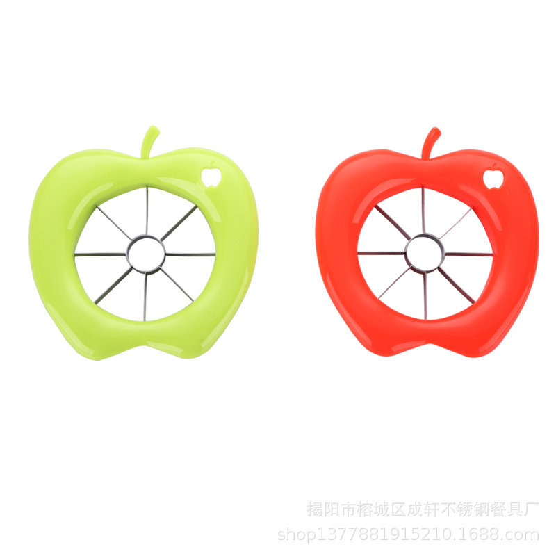 Fábrica al por mayor Gran Apple cortador fruta afilador plástico slicer Acero inoxidable Apple cortador