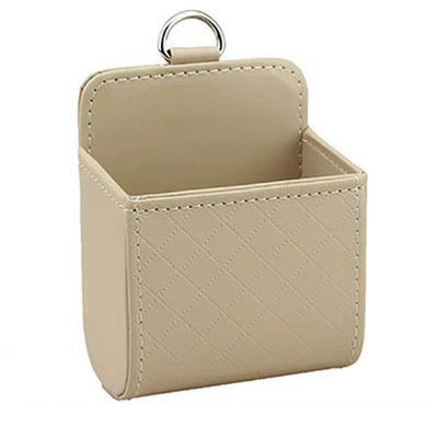 Car Supplies Air Outlet Storage Bag Car storage bag/box - beige
