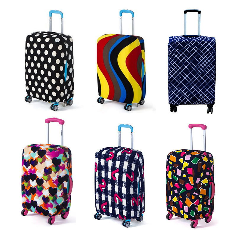 Suitcase protective cover corrugated luggage case cover boarding love luggage wave point protective cover a generation of hair
