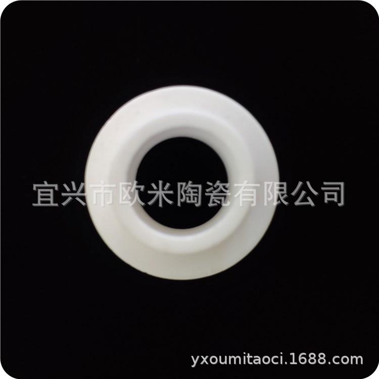 厂家批发精密氧化铝绝缘陶瓷  高频绝缘陶瓷壳 干压瓷环