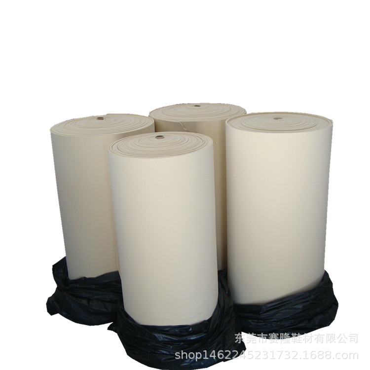 4MM 5MM高密度回力胶海绵 黑色回力胶  箱包内衬米黄色高弹回力棉