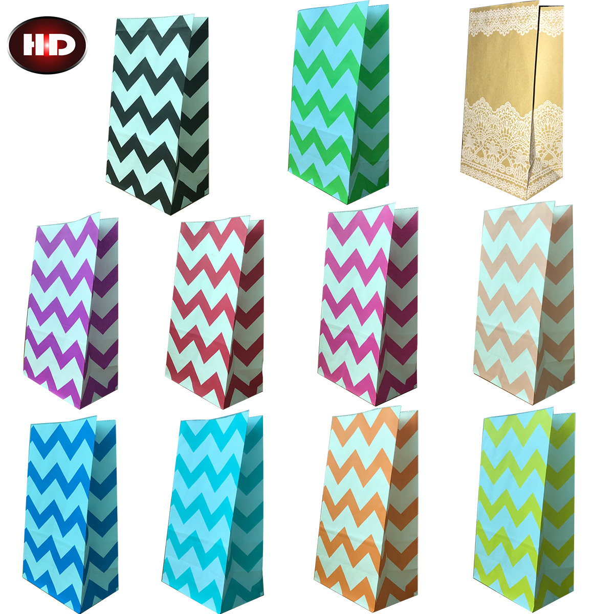 现货供应50个一包牛皮纸方底袋曲奇面包板栗袋糖果纸袋13*8*24cm