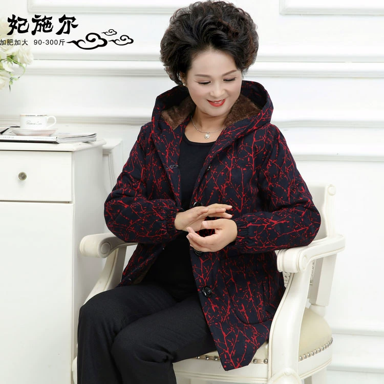 2010 среднего возраста зимнее женское пальто новая мать Толстая мать осень ветровка новый темперамент