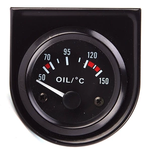 Wholesale 12V Black Car Oil Thermometer 50-150 Degree Oil Temperature Meter Pointer Instrument Modification Instrument
