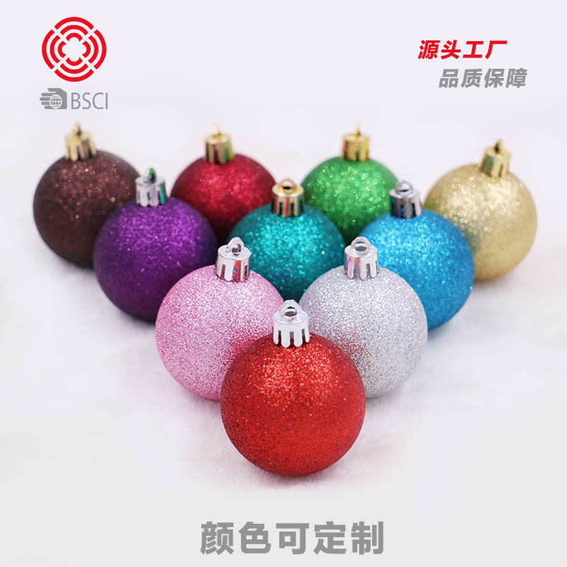 15cm BOLA DE Navidad mixta BOLA DE Navidad de plástico mate brillante galvanoplastia BOLA DE Navidad moldeo por soplado