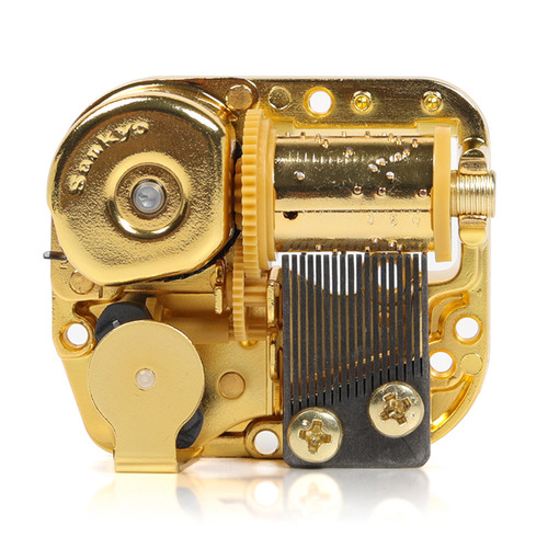 Japanese sankyo 18-tone gold-plated music box music box wind-up movement multi-song development and arrangement DIY