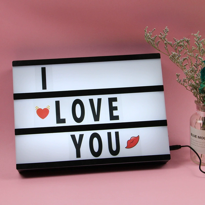 麦卡隆 Mccarron letters light box light -emitting A4 light box DIY confession card battery USB