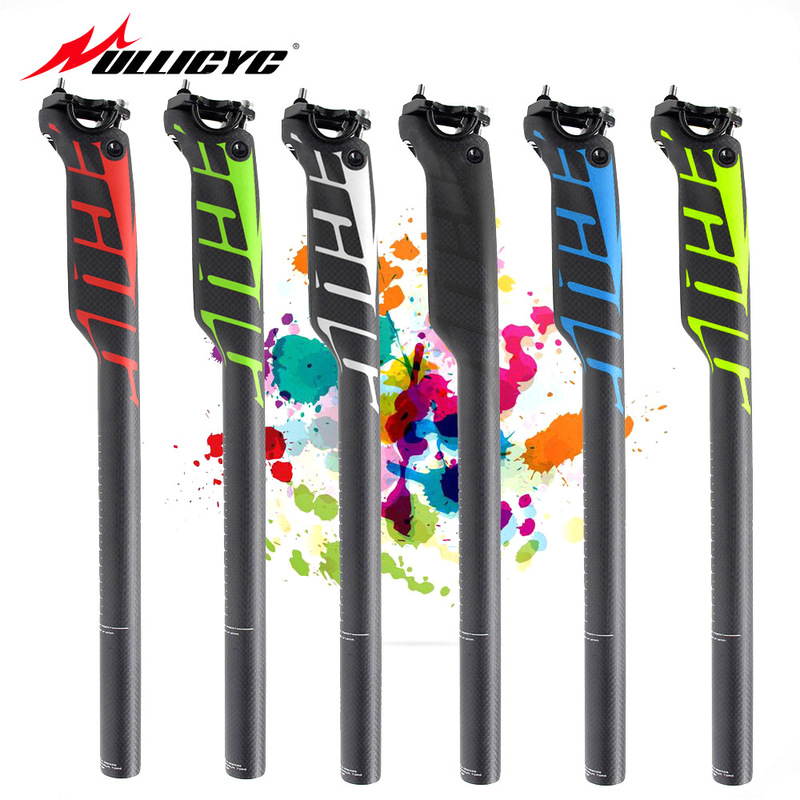 Cross-Borderullicyc Full Carbon Fiber Mountain Bike Road Bicycle Seat Post Seat Tube Cut Out Wind-Breaking Seat Post