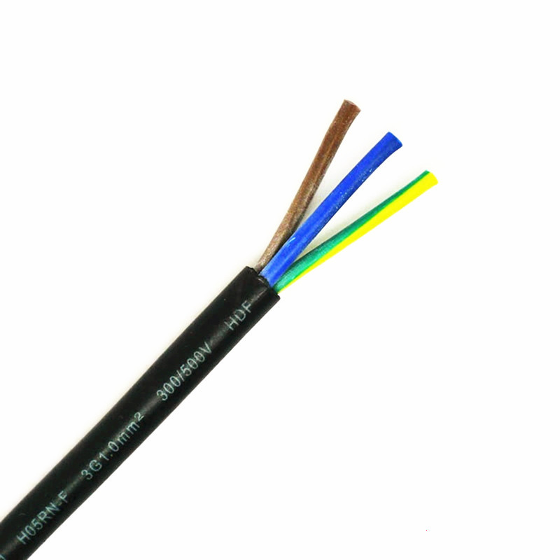 RVV3*1.5平方电源线rvv2*2.5铜芯国标橡胶电线H05/07rn-f橡胶线