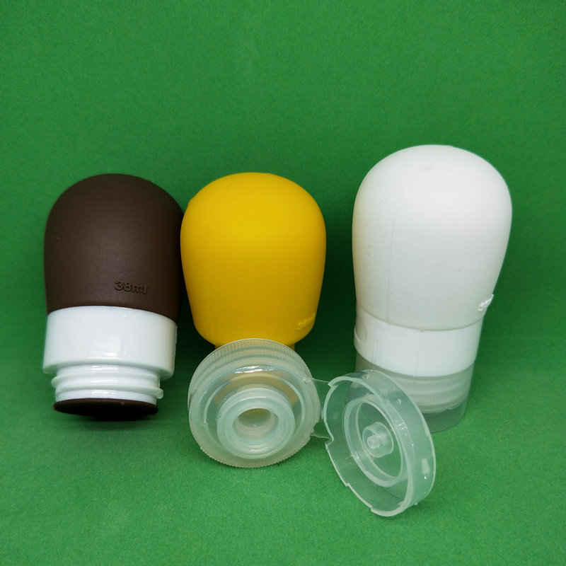 Viajes cosméticos de silicona sub-botella traje de Champú gel de ducha lavado de silicona de dibujos animados botella vacía suministro de la fábrica