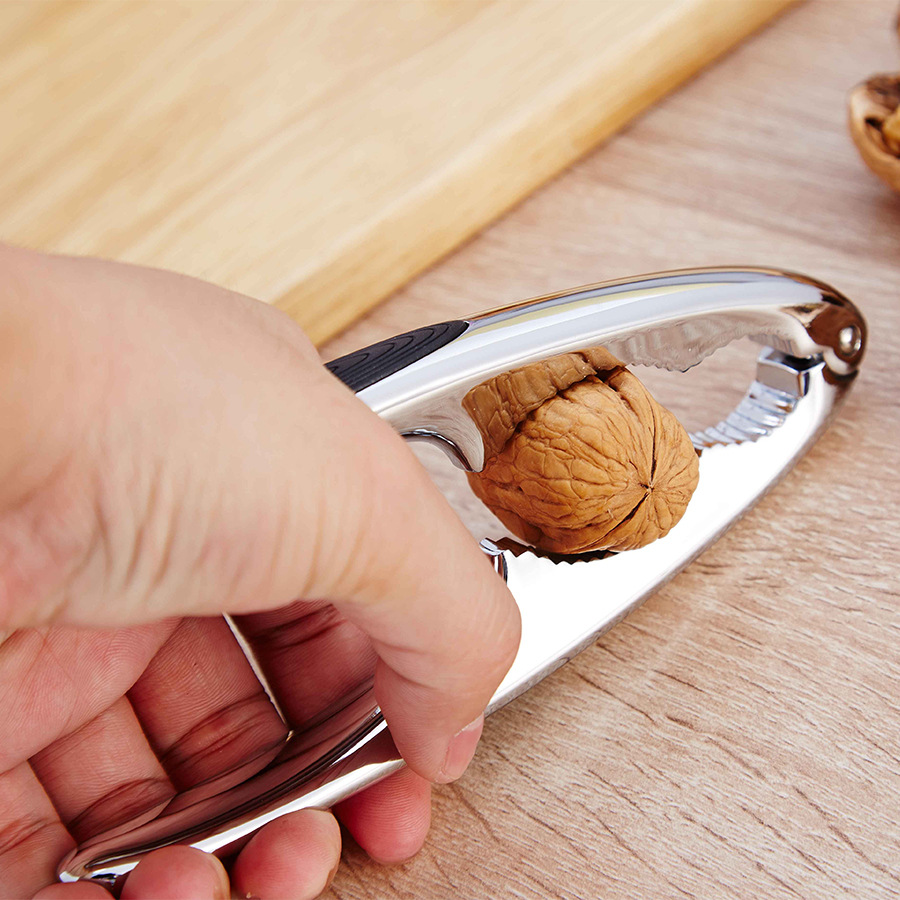 Herramienta para romper nueces con forma de garra de cangrejo, rompe nueces al por mayor, rompe nueces de aleación de zinc, rompe nueces de metal, rompe avellanas.
