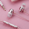 Factory straight-hair metal in-ear headset heavy bass mobile computer Type-C flat mouth spot wholesale