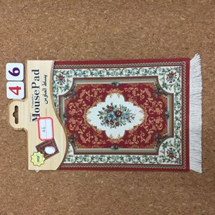 Factory direct supply creative personality with tassel Persian carpet mouse pad tassel mouse pad (can be printed advertising)
