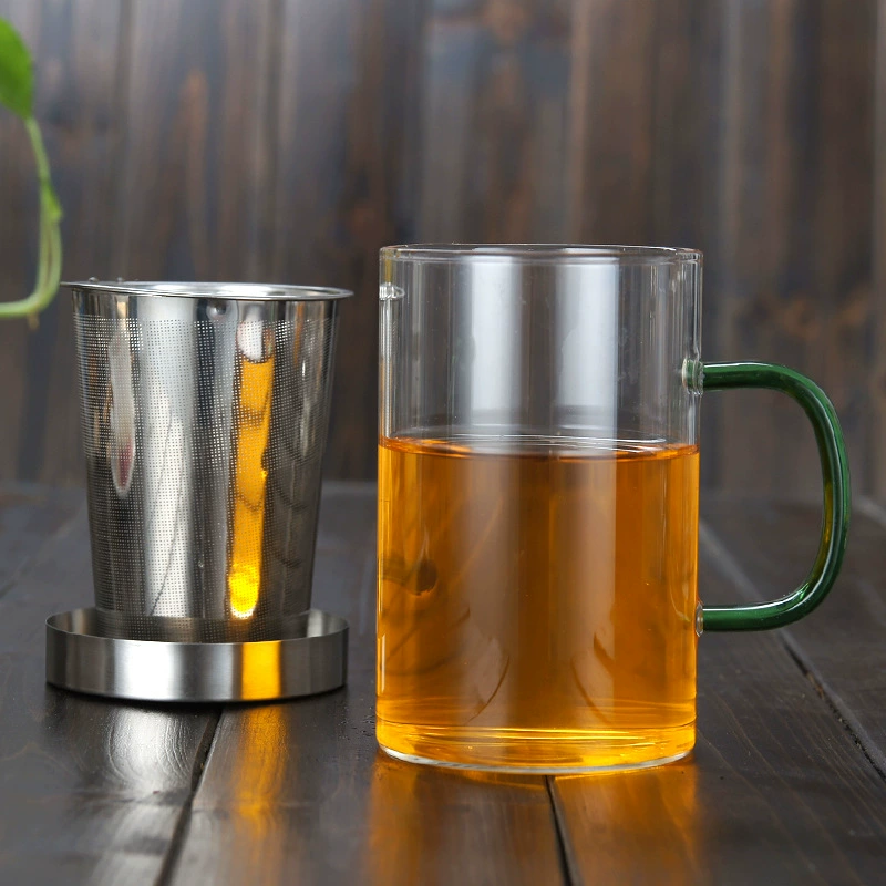 Glass filter stainless steel, liner, green tea, tea cup
