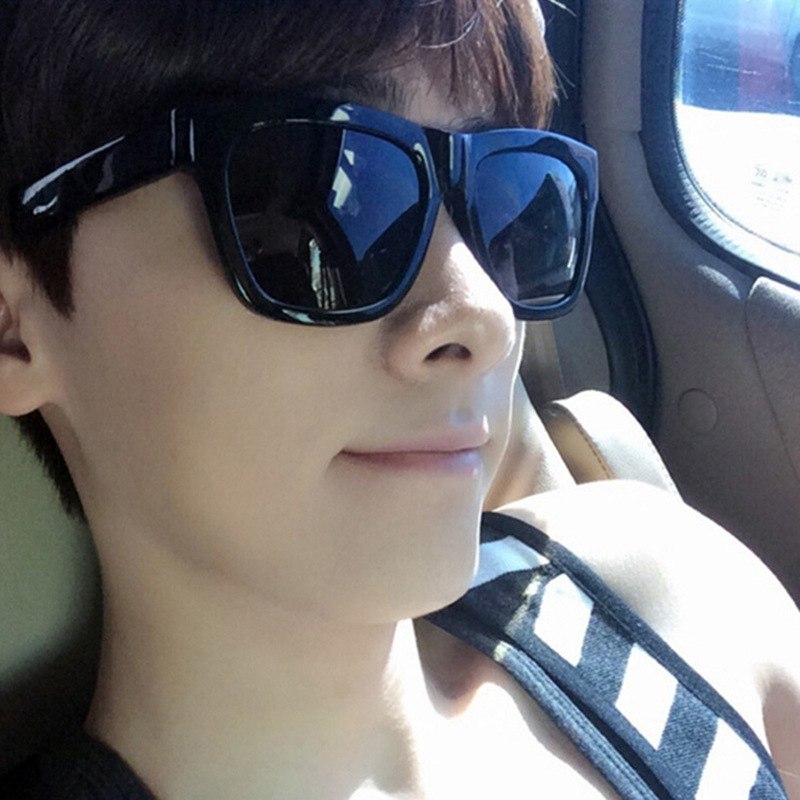 8235 sunglasses chili fashion retro box sunglasses European and American trend sunglasses Korean men