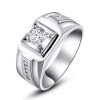 Trend wedding ring for beloved, zirconium, European style, wholesale