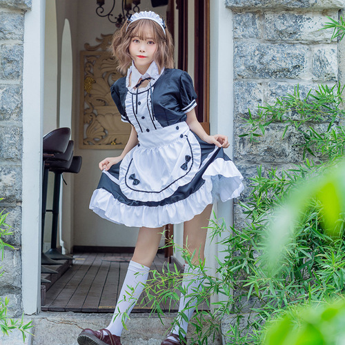 Light Novel Maid Cosplay Maid Restaurant Maid Anime Costume Black and White Halloween Costume Dropshipping One Piece