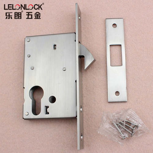 Hardware Accessories for Eurometric Sliding Door Single Hook Lock Body, Wholesale Stainless Steel Push-Pull Door Lock, Sliding Door Lock Mechanism