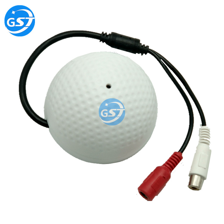 Monitoring pickup active high sensitivity fidelity audio collector noise reduction remote 2-head hemisphere with wire