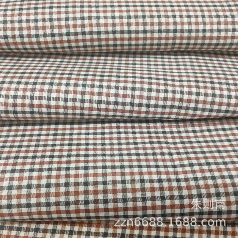 全涤包边平纹布滚条包边现货 厂家批发100D色织格子涤纶布料