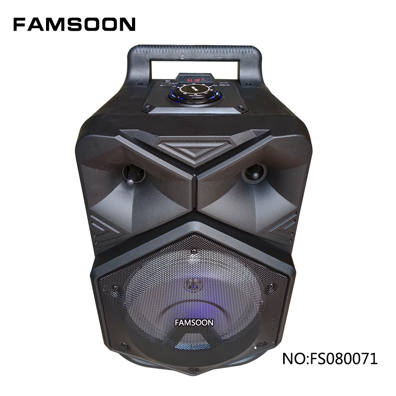 New 8-inch high-power pull rod mobile audio portable music player wireless Bluetooth card speaker