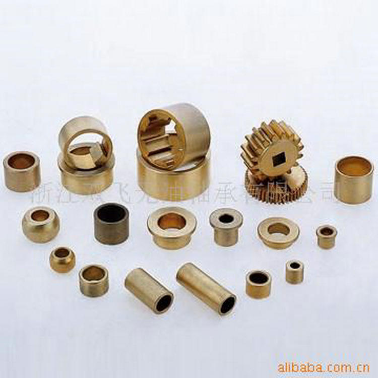 供应FU-1铜基含油轴承 粉末冶金套 铜套 电机轴承 自润滑轴承