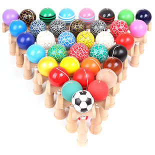 Fun toys wooden crack sword ball sword jade children's traditional educational skills ball production wholesale wooden toys