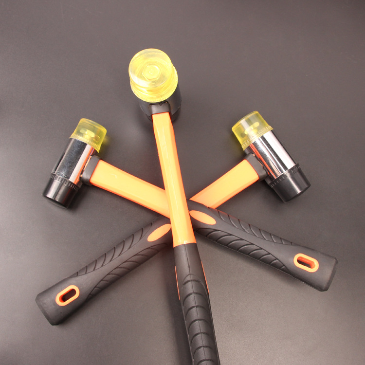 高档可换头胶柄双头安装锤 可拆卸换头橡胶安装锤 厂家直销