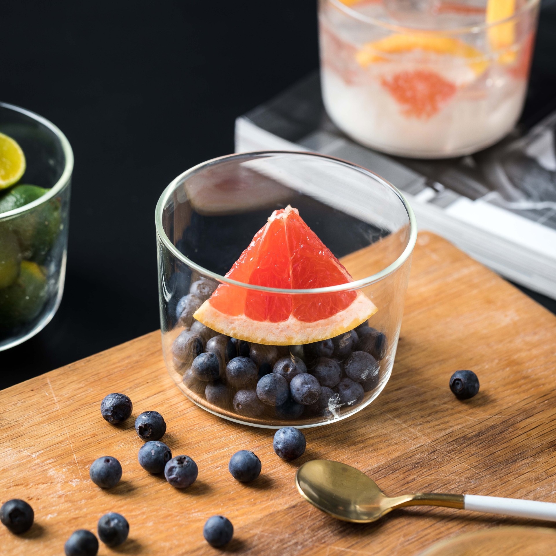 Japanese-style small fresh transparent glass pudding cup mousse cup yogurt cup Milk Cup breakfast Yao Xin factory direct sales