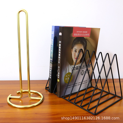 Nordic gold metal iron desktop paper towel holder dining room living room toilet roll paper holder storage rack