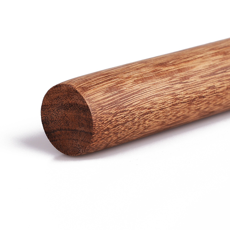Healthy People Chicken Wing Wood Rolling Pin Home Small Size Dumpling Skin Baking Large Size Dough Roller Solid Wood Face Stick Rod Manufacturer