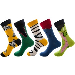 Cross-border men's and women's fashionable colorful socks Amazon fashion animal series personalized couple socks wholesale
