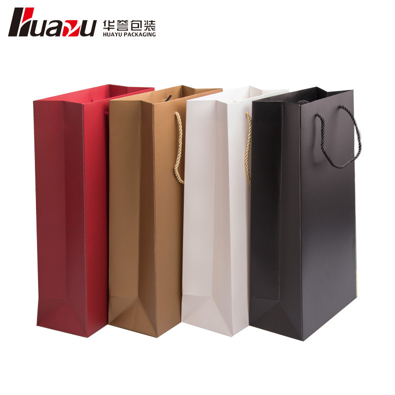 Wine handbag wine bag single high-end foreign wine packaging paper bag double pack gift bag customization